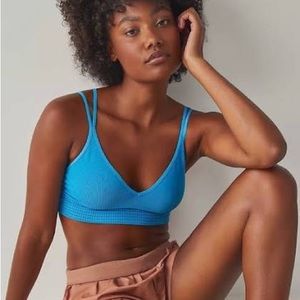 Free People Seams Right Bralette in blue size XS/S